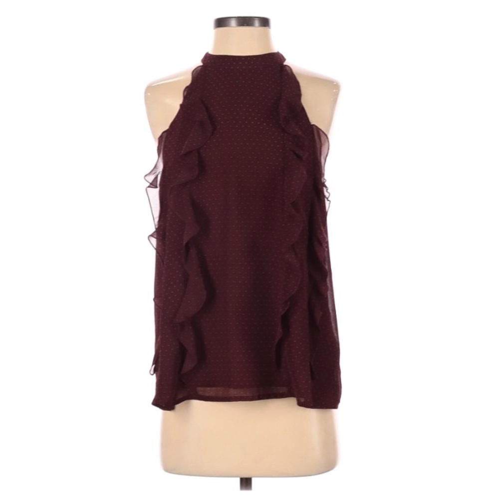 BB Dakota Maroon Sleeveless blouse NWT